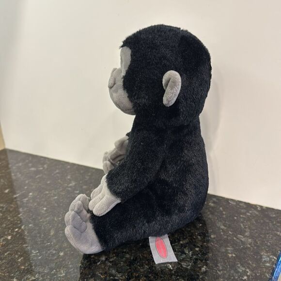 Melissa And Doug Monkey Baby Gorilla Chimpanzee Black Grey Plush Stuffed Animal - Picture 3 of 8